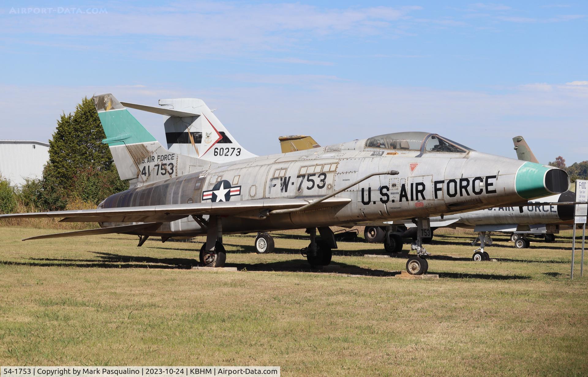 54-1753, 1955 North American F-100C Super Sabre C/N 217-14, North American F-100C