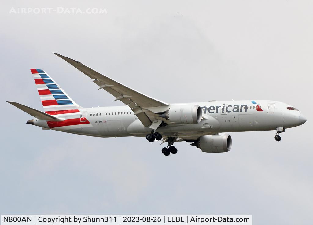 N800AN, 2014 Boeing 787-8 Dreamliner Dreamliner C/N 40618, Landing rwy 06L