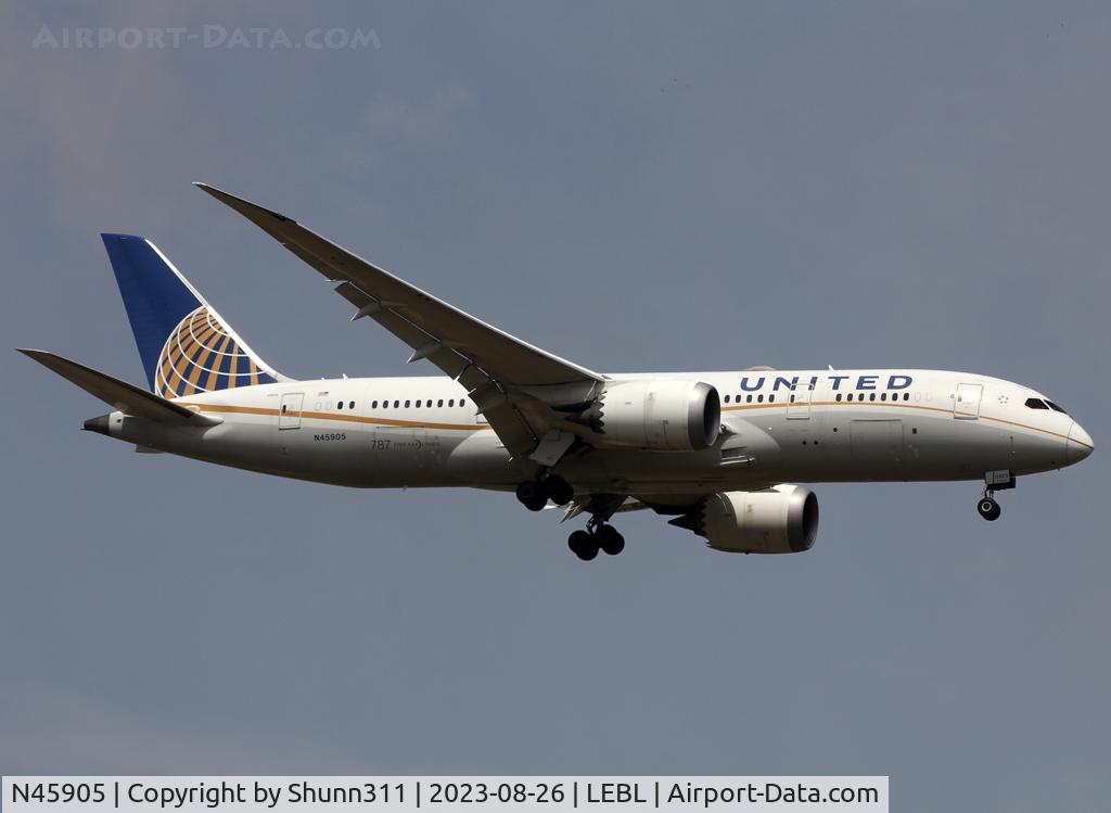 N45905, 2012 Boeing 787-8 Dreamliner Dreamliner C/N 34825, Landing rwy 06L