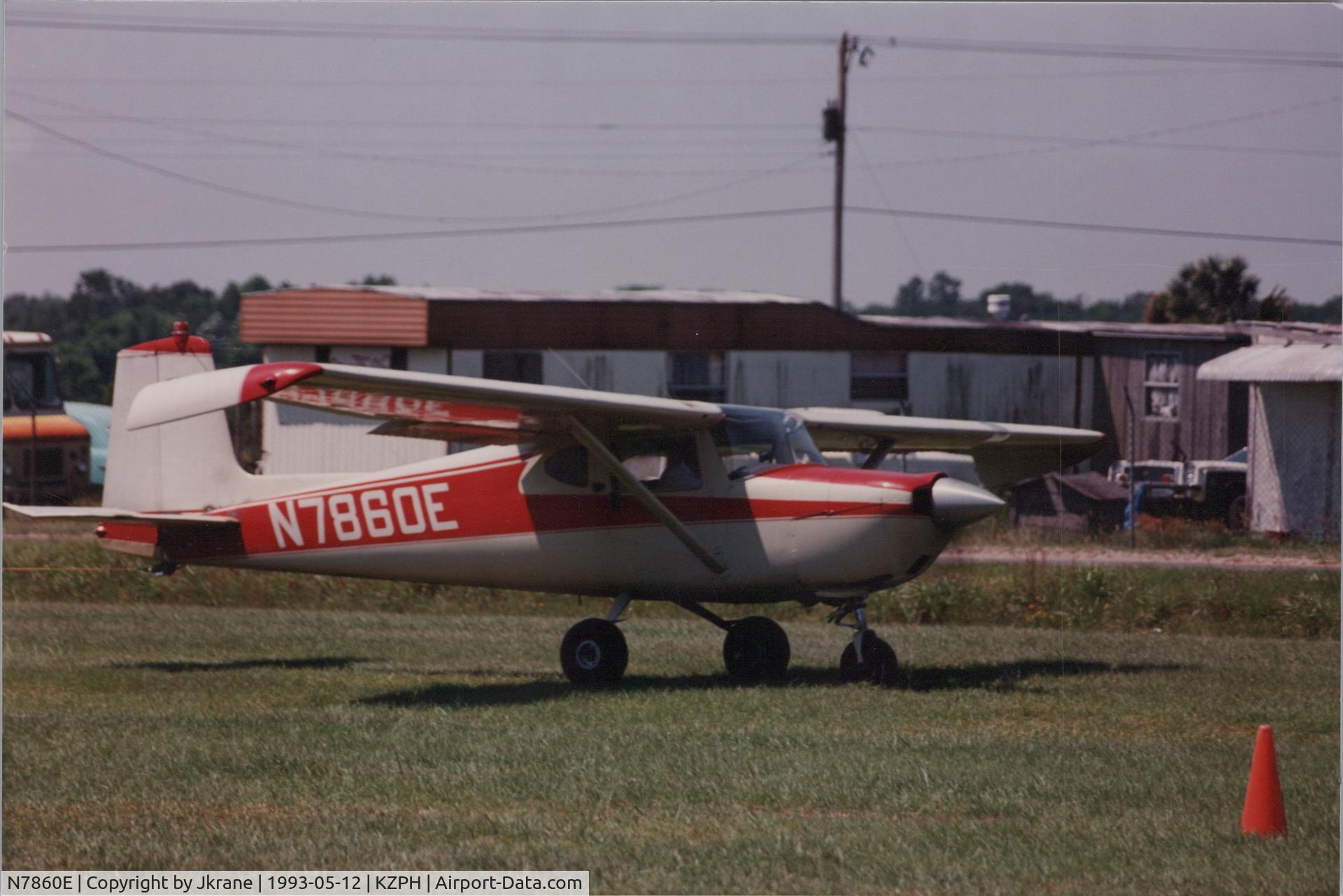 N7860E, 1959 Cessna 150 C/N 17660, May 1993 Zephyrhills, FL Glider tow operations
