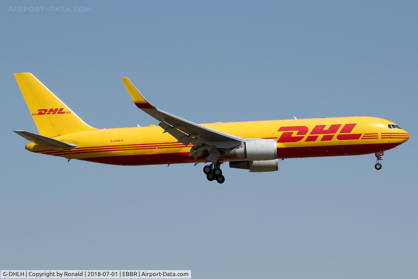 G-DHLH, 2012 Boeing 767-3JH/F/ER C/N 37808, at bru