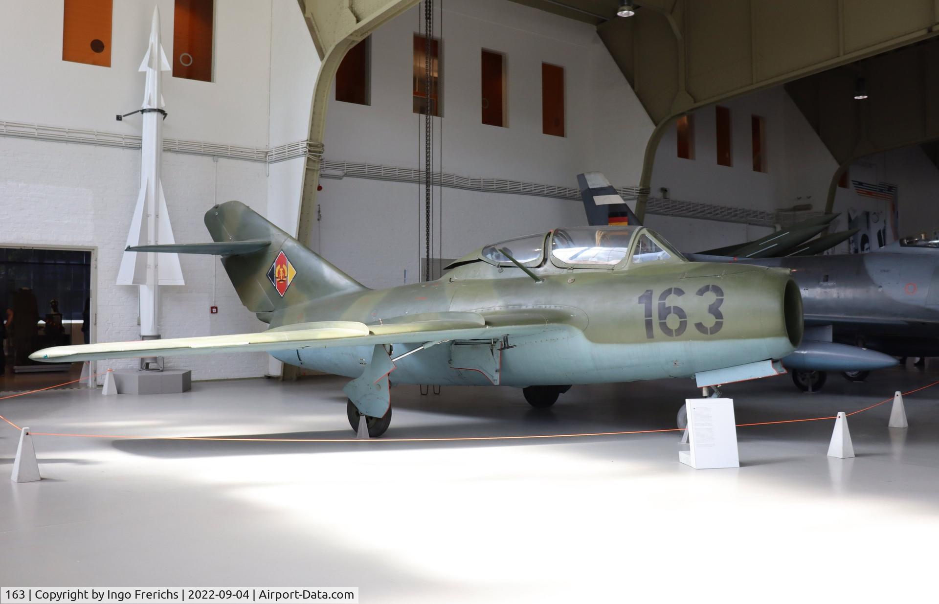 163, 1959 Mikoyan-Gurevich MiG-15 UTI C/N 922257, At MHM Berlin-Gatow Ehibition