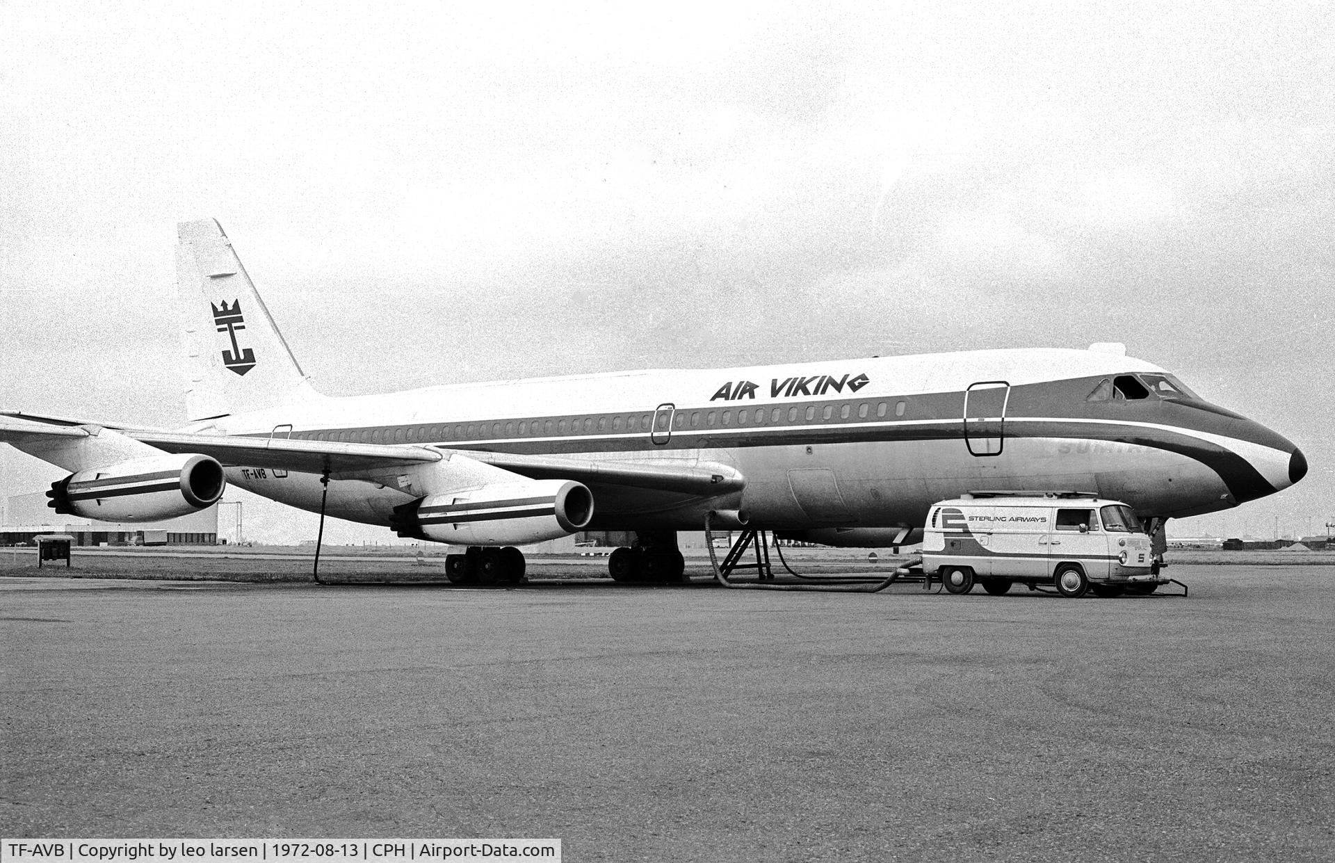 TF-AVB, 1962 Convair 880-22M-3 C/N 22-00-48M, Copenhagen 13.8.1972