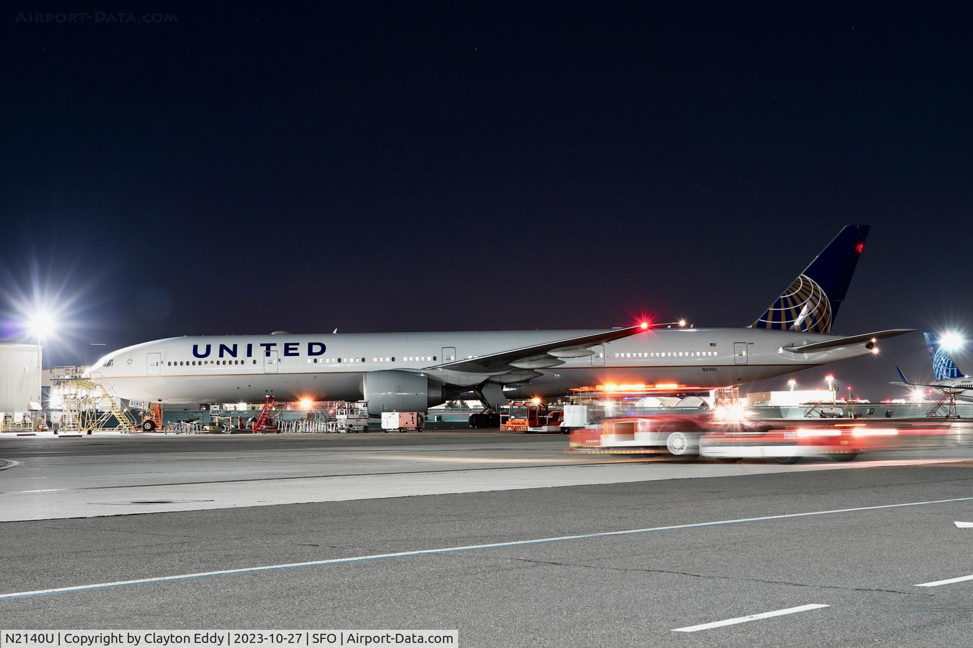 N2140U, 2017 Boeing 777-300/ER C/N 62651, SFO 2023.