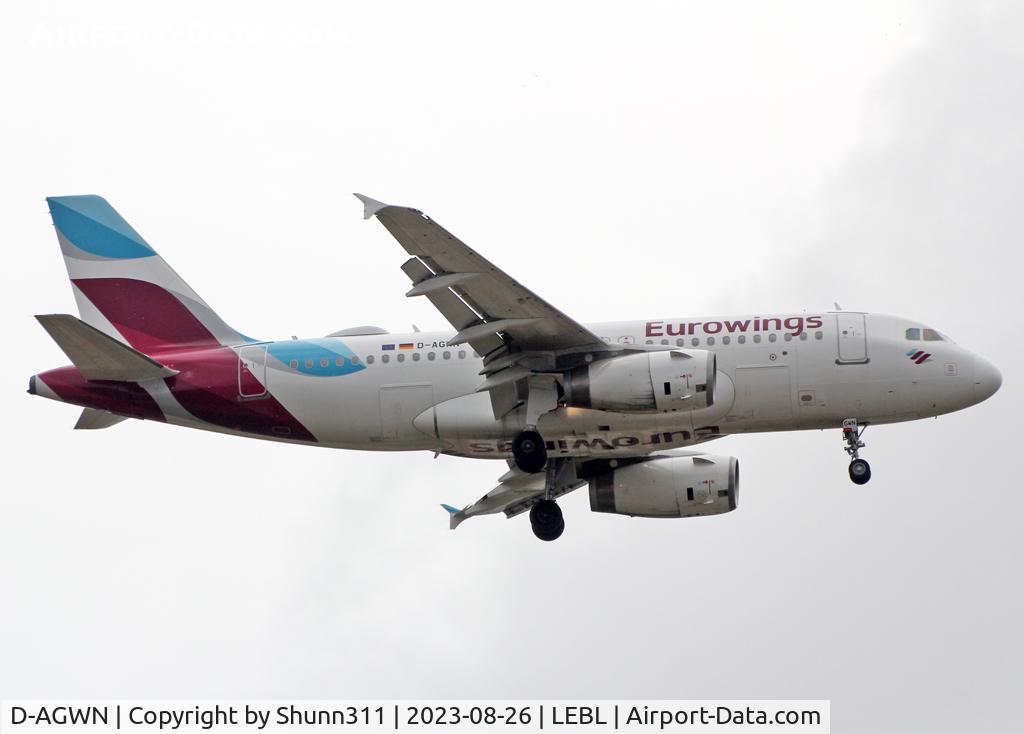D-AGWN, 2009 Airbus A319-132 C/N 3841, Landing rwy 06L