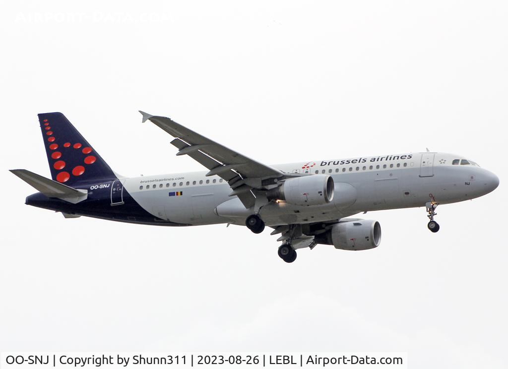 OO-SNJ, 2007 Airbus A320-214 C/N 3161, Landing rwy 06L