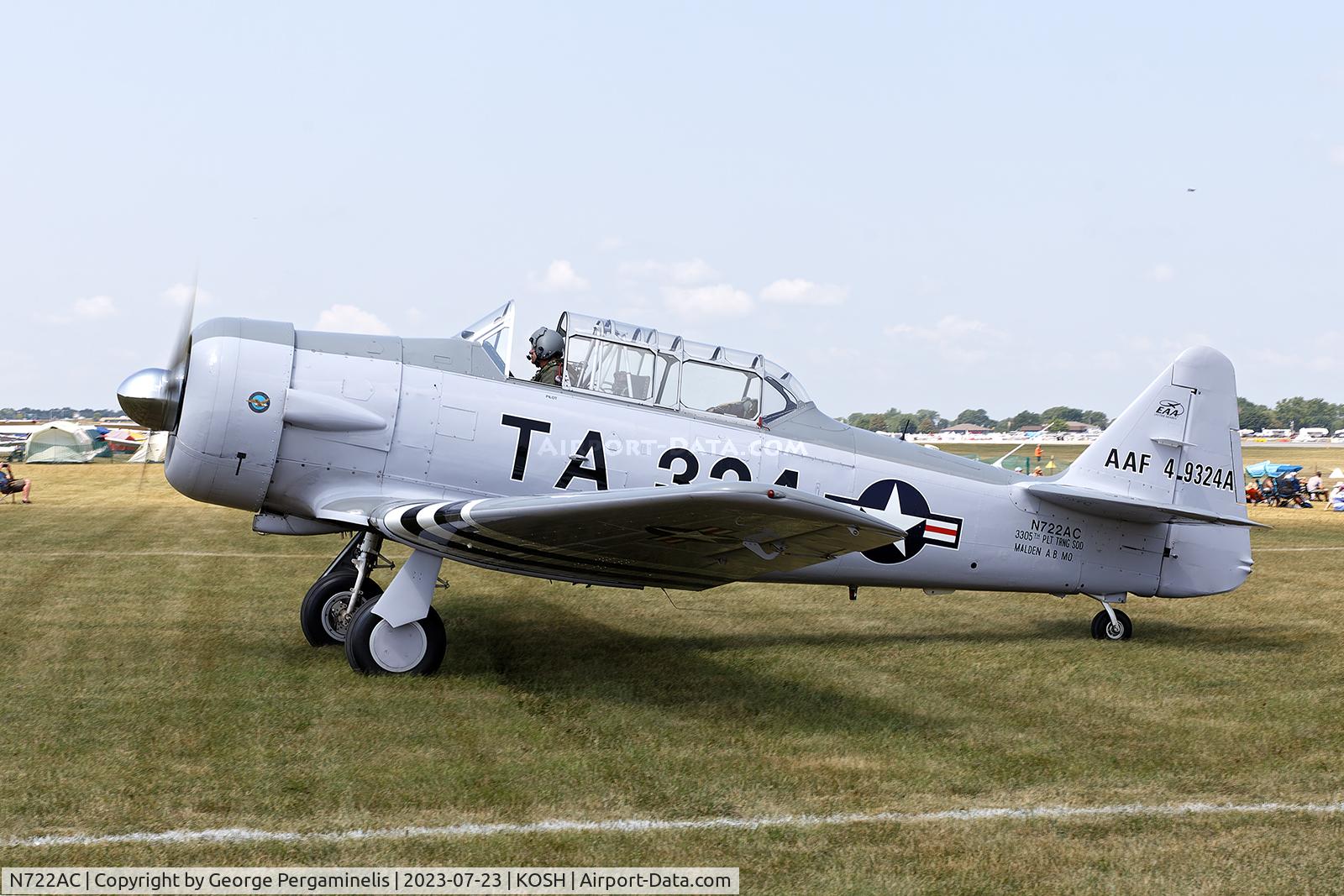 N722AC, North American AT-6G Texan C/N 168-346 (49-3242), Oshkosh 2023.