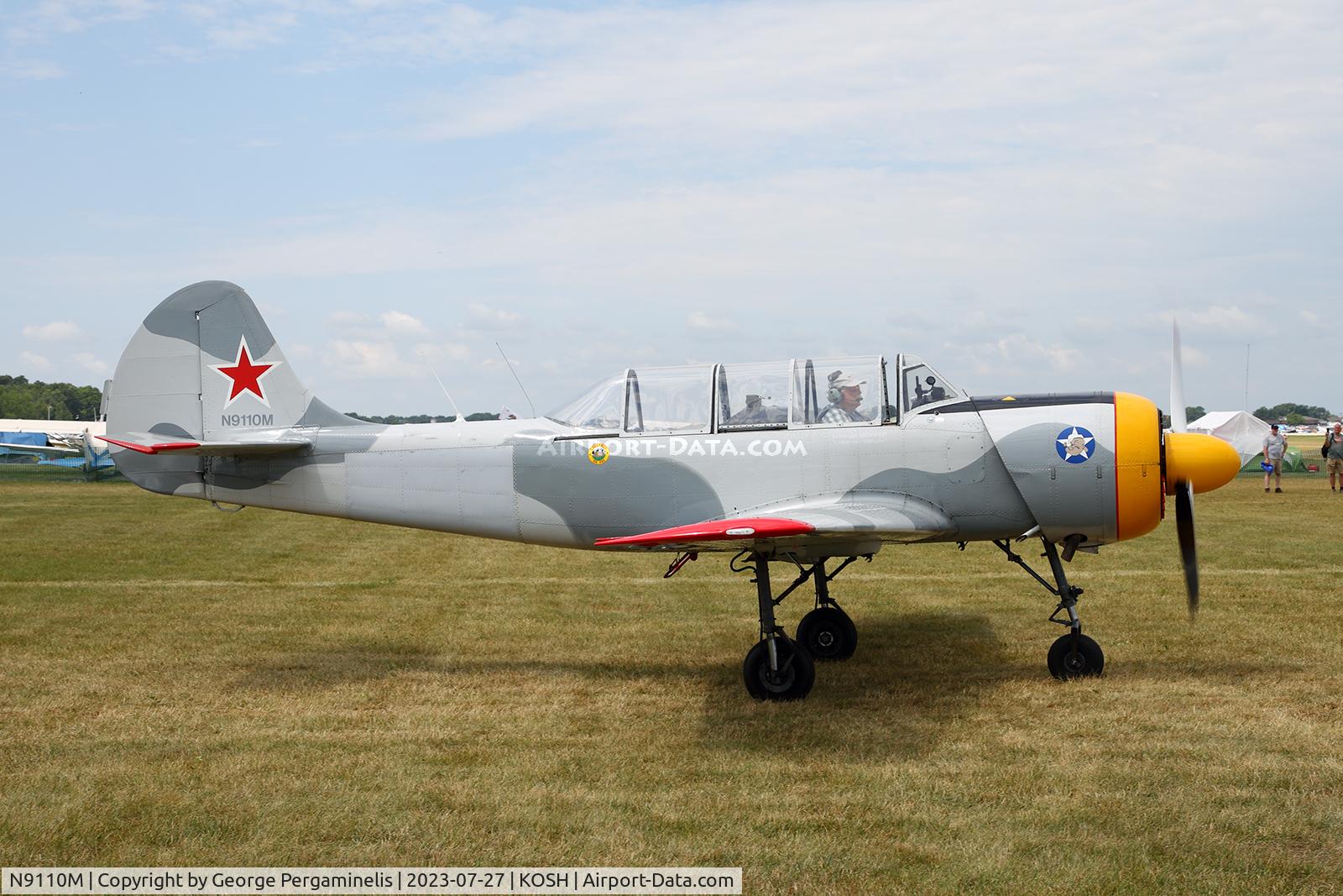 N9110M, 1986 Yakovlev Yak-52 C/N 866112, Oshkosh 2023.