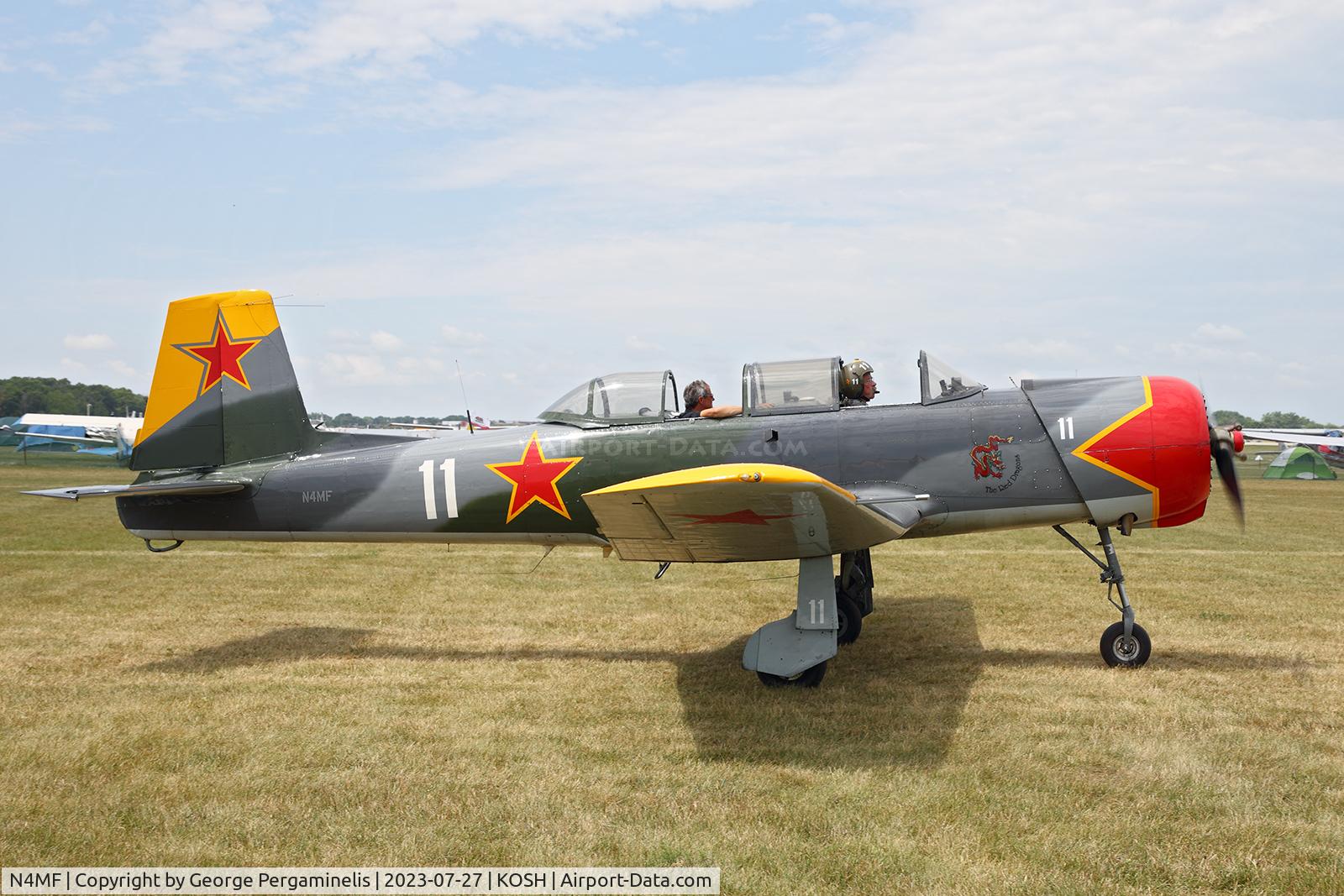 N4MF, Nanchang CJ-6 C/N 2951203, Oshkosh 2023.