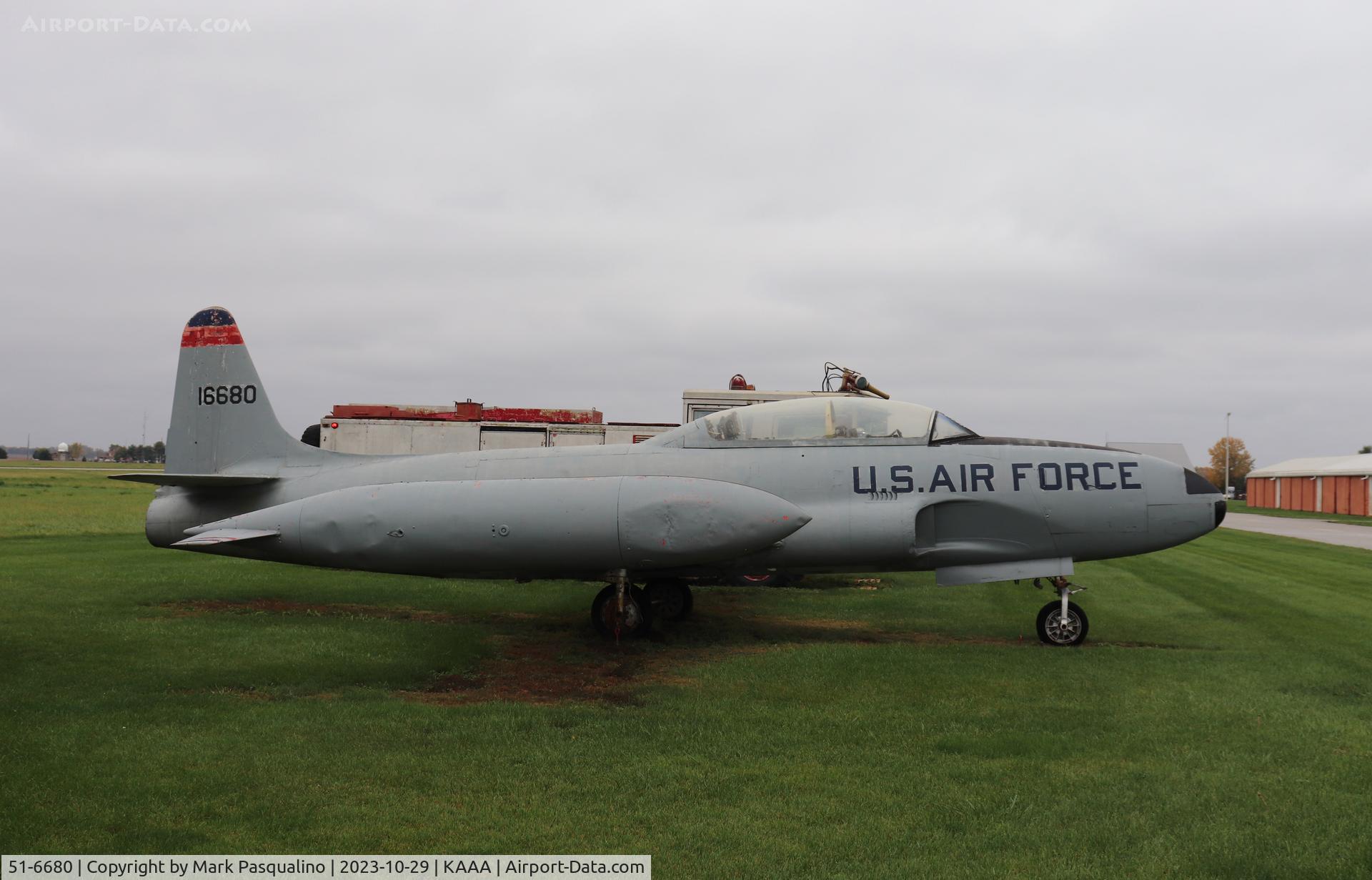 51-6680, 1951 Lockheed T-33A Shooting Star C/N 580-6012, Lockheed T-33A