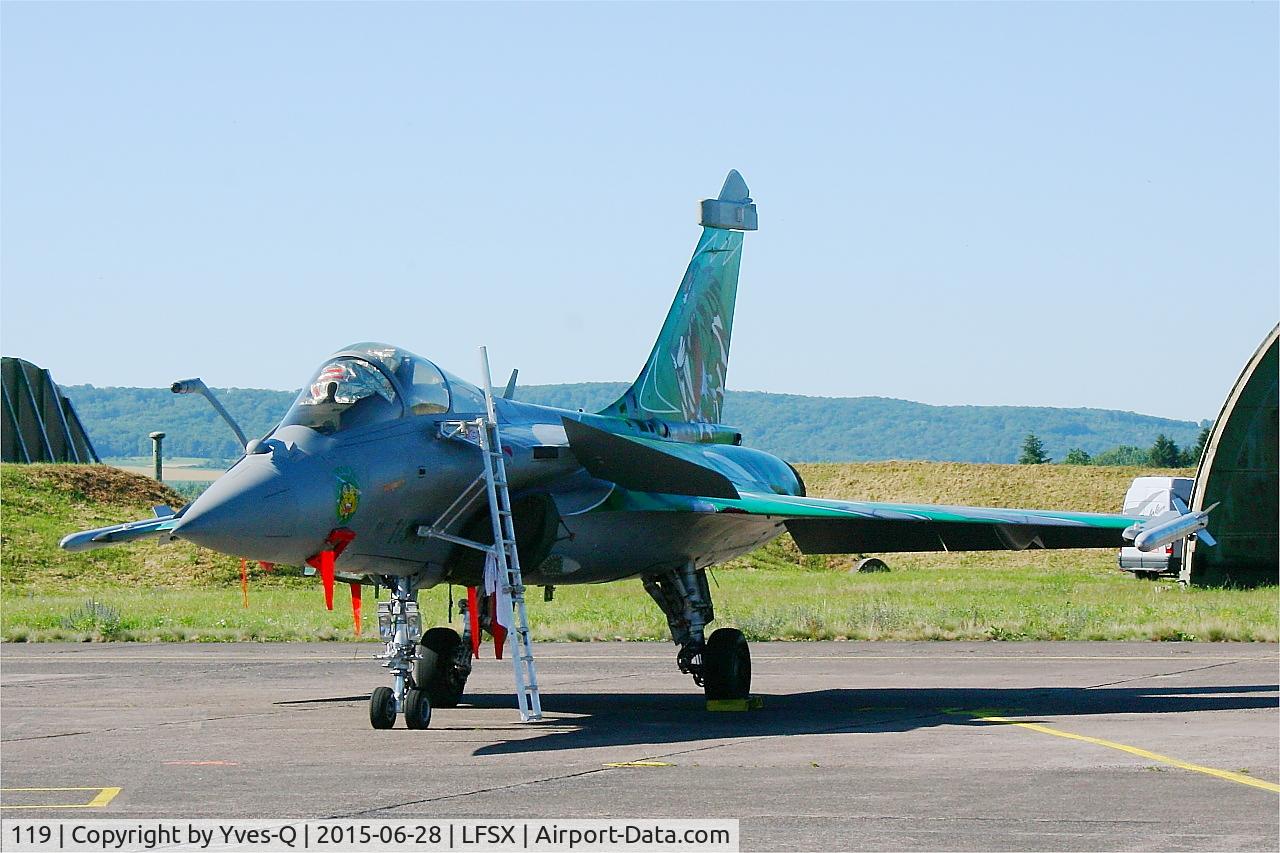 119, 2010 Dassault Rafale C C/N 119, Dassault Rafale C (113-IX), Flight line, Luxeuil-St Sauveur Air Base 116 (LFSX)