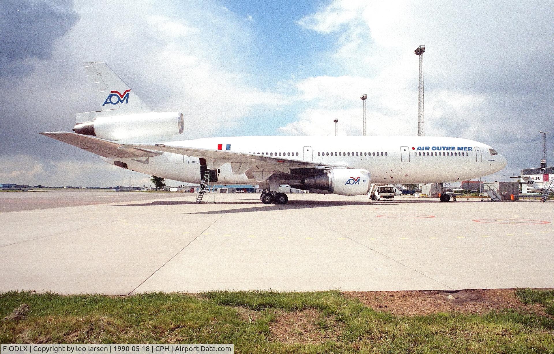F-ODLX, 1976 McDonnell Douglas DC-10-30 C/N 46872, Copenhagen 18.5.1990