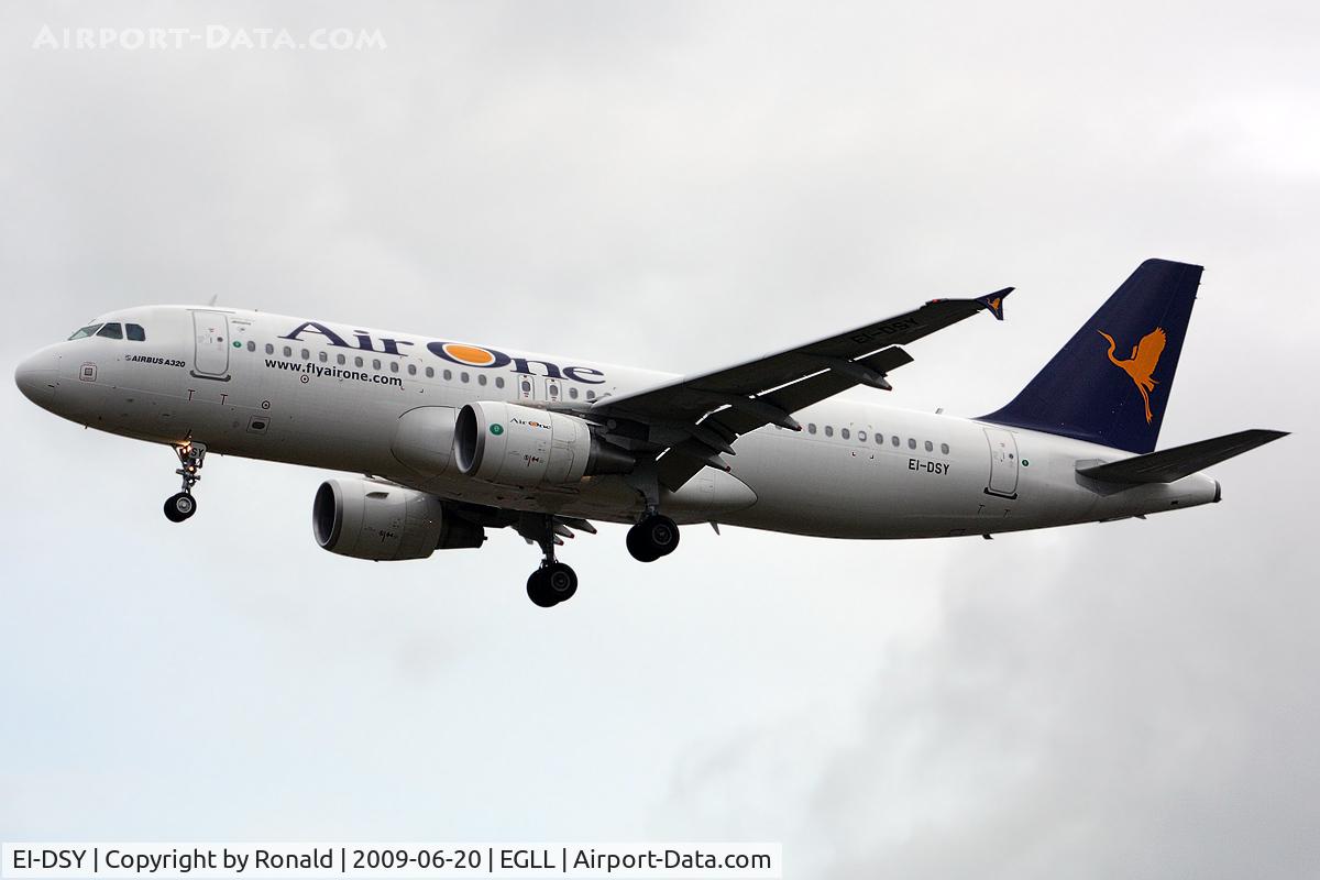 EI-DSY, 2008 Airbus A320-216 C/N 3666, at lhr