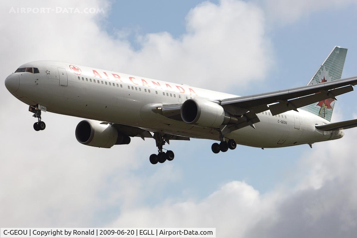 C-GEOU, 1999 Boeing 767-375 C/N 30108, at lhr
