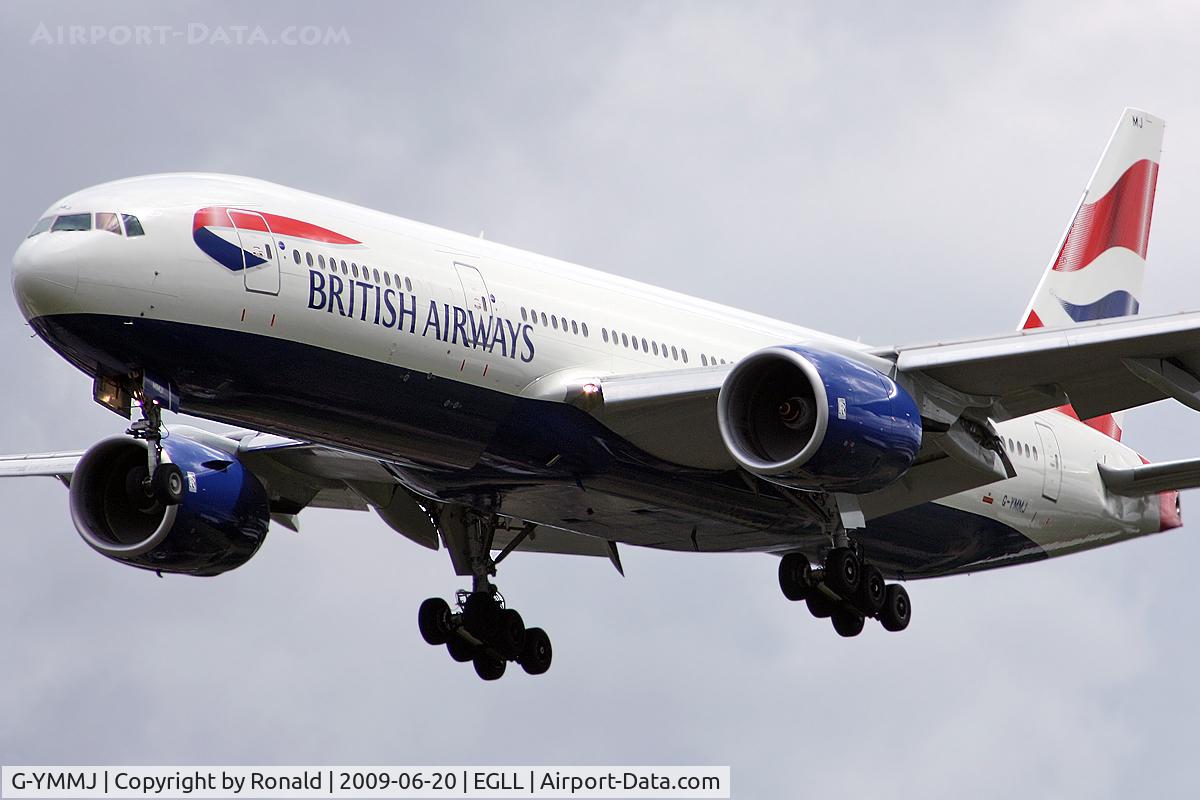 G-YMMJ, 2000 Boeing 777-236 C/N 30311, at lhr
