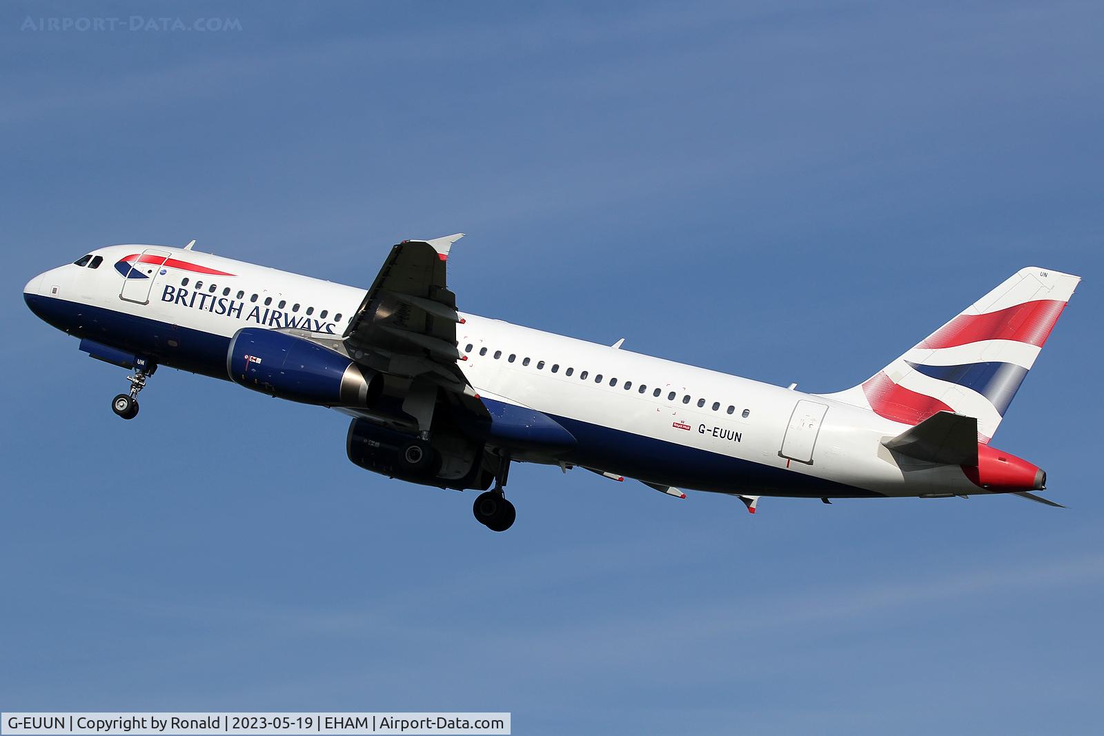G-EUUN, 2003 Airbus A320-232 C/N 1910, at spl