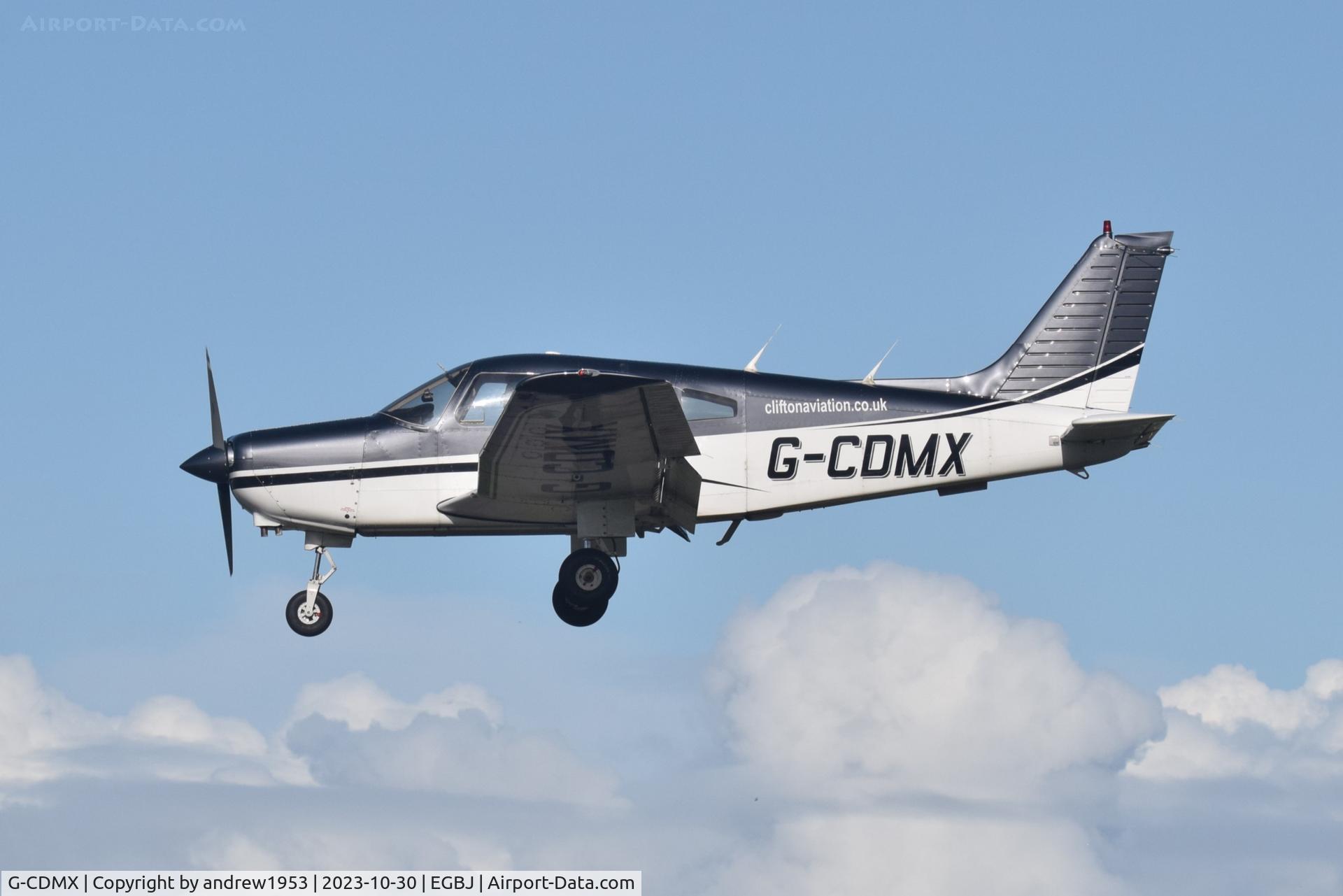 G-CDMX, 1979 Piper PA-28-161 Cherokee Warrior II C/N 28-7916006, G-CDMX at Gloucestershire Airport.