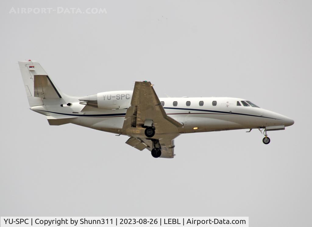 YU-SPC, 2013 Cessna 560XL Citation XLS+ C/N 560-6136, Landing rwy 06L