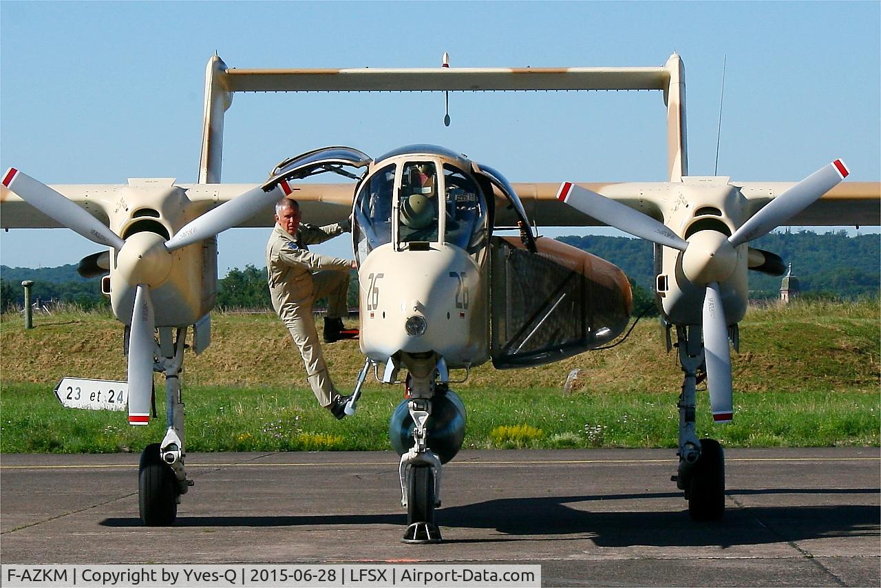 F-AZKM, 1971 North American OV-10B Bronco C/N 338-9 (305-65), North American OV-10B Bronco, Flight line, Luxeuil-St Sauveur Air Base 116 (LFSX)