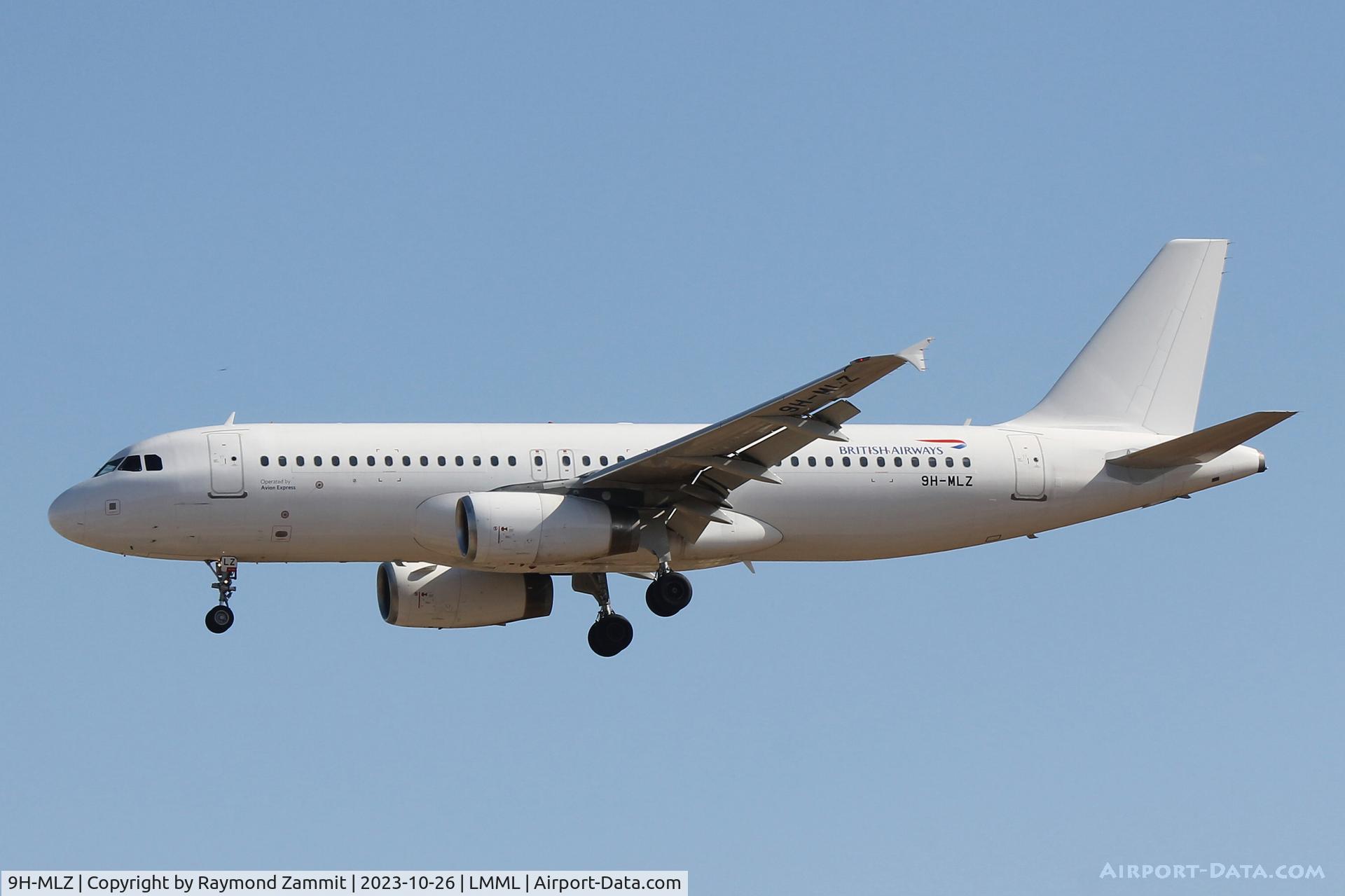 9H-MLZ, 2008 Airbus A320-232 C/N 3384, A320 9H-MLZ British Airways
