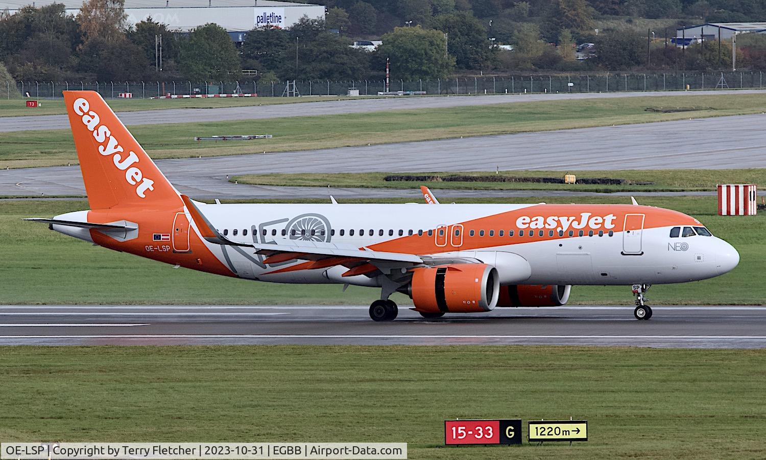 OE-LSP, 2022 Airbus A320-251N C/N 11244, At Birmingham
