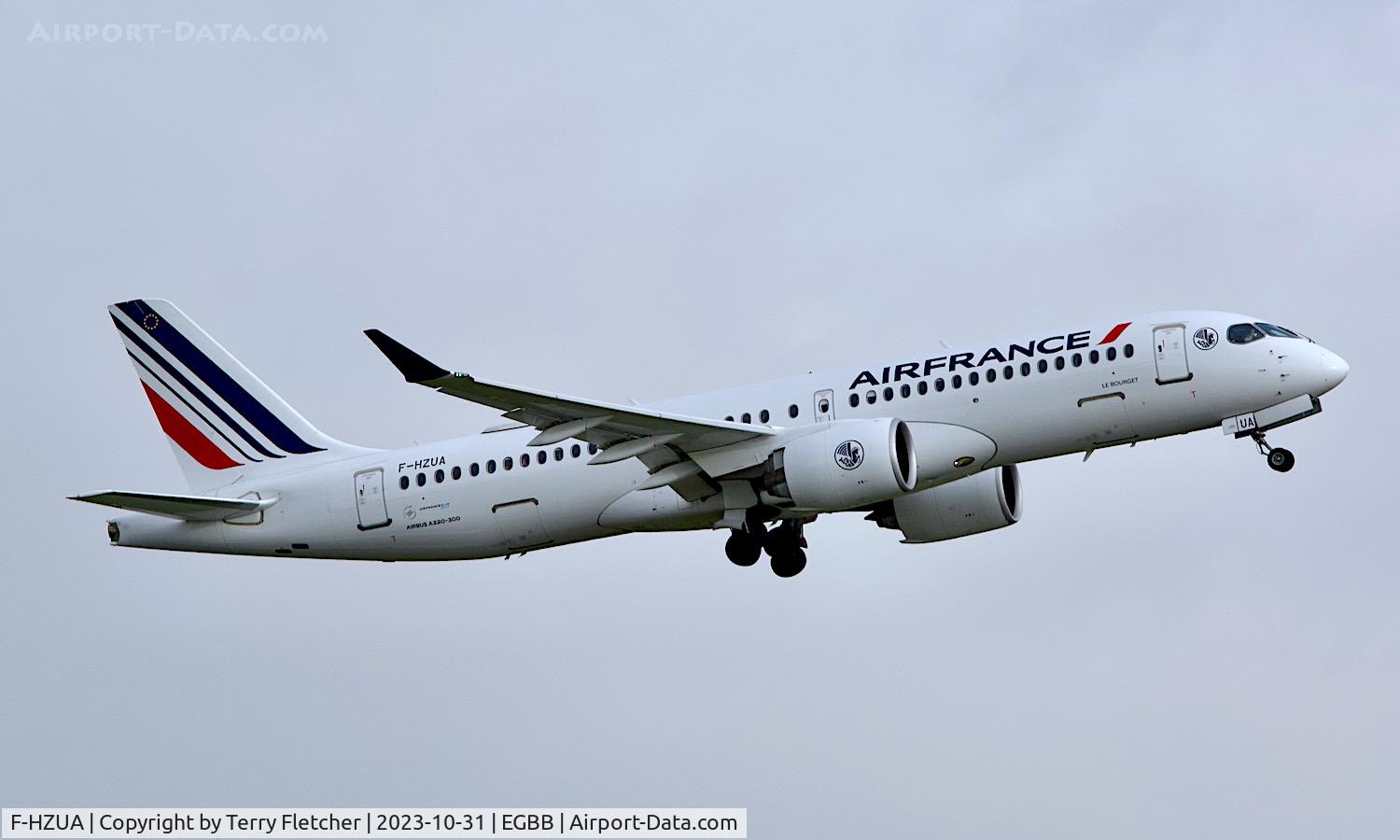 F-HZUA, 2021 Airbus A220-300 C/N 55134, At Birmingham