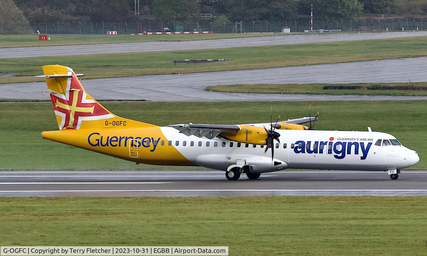 G-OGFC, 2019 ATR 72-212A C/N 1595, At Birmingham