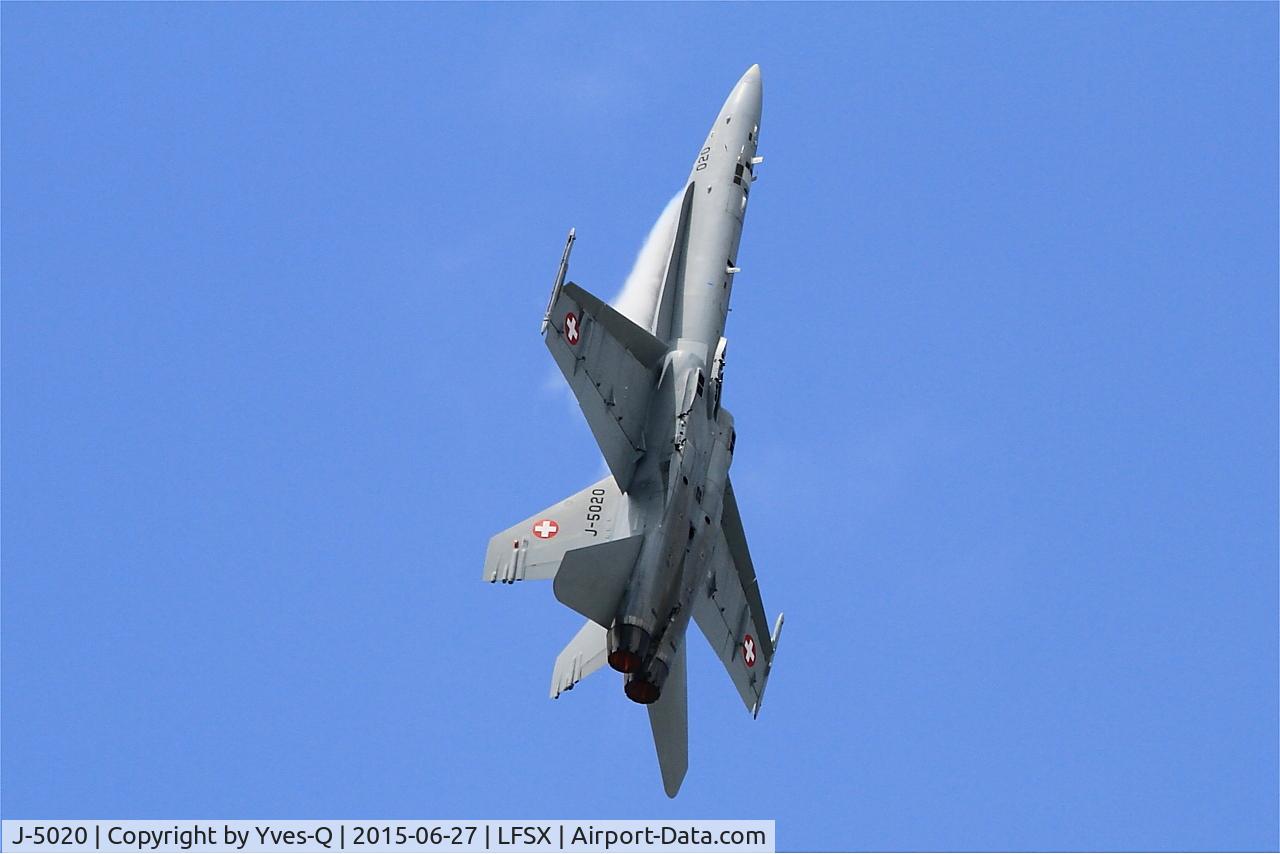 J-5020, McDonnell Douglas F/A-18C Hornet C/N 1369/SFC020, McDonnell Douglas FA-18C Hornet, On display, Luxeuil-Saint Sauveur Air Base 116 (LFSX)