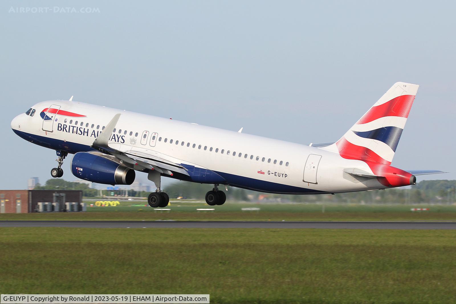 G-EUYP, 2013 Airbus A320-232 C/N 5784, at spl