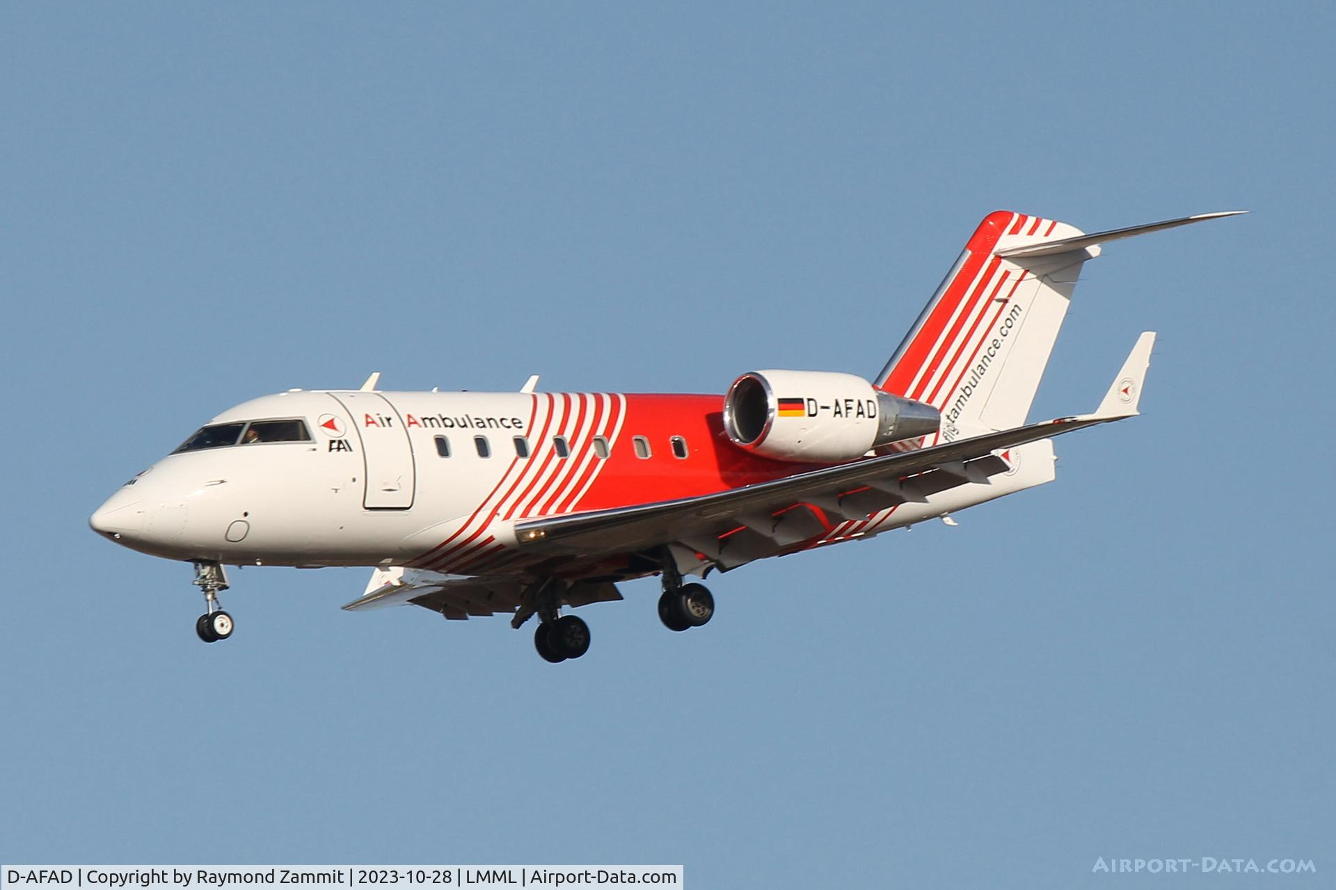 D-AFAD, 1997 Canadair Challenger 604 (CL-600-2B16) C/N 5348, Canadair Challenger 604 D-AFAD FAI Air Ambulance