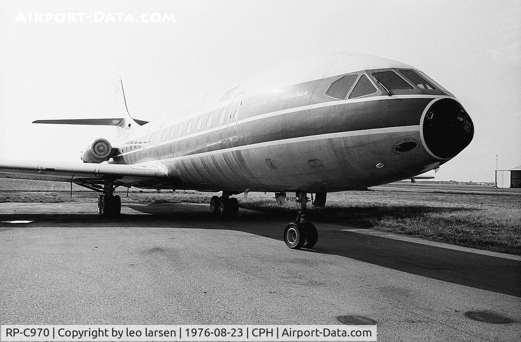 RP-C970, 1961 Sud Aviation SE-210 Caravelle VI-R C/N 090, Copenhagen 23.8.1976