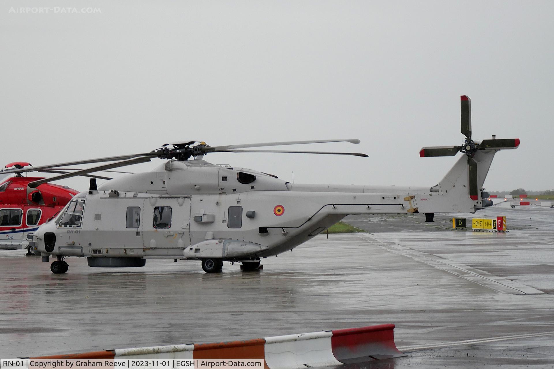 RN-01, 2013 NHI NH-90 NFH Caiman C/N 1040, Parked at Norwich.
