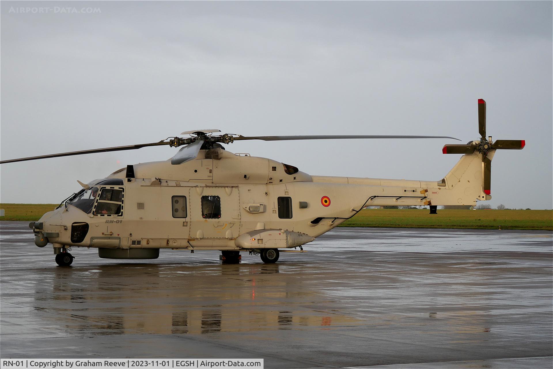 RN-01, 2013 NHI NH-90 NFH Caiman C/N 1040, Parked at Norwich.