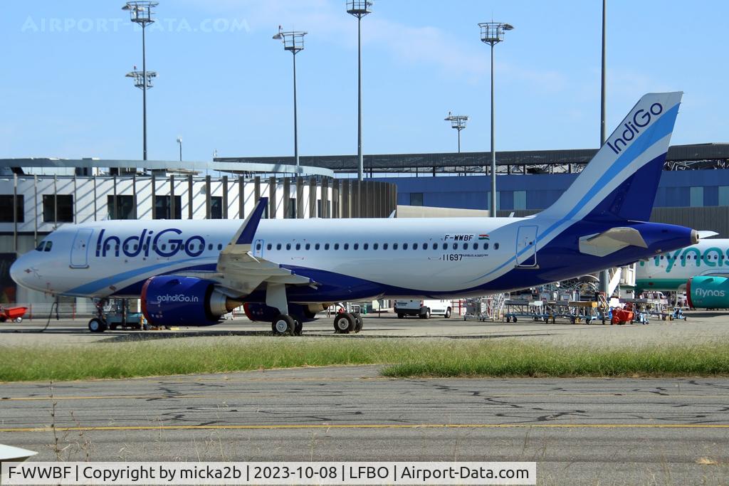 F-WWBF, 2023 Airbus A320-251N C/N 11697, Parked. To become VT-IQH