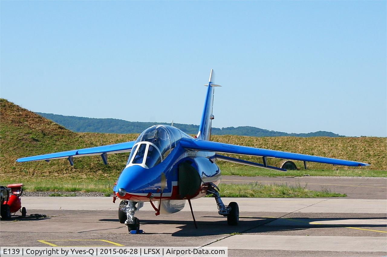 E139, Dassault-Dornier Alpha Jet E C/N E139, Dassault-Dornier Alpha Jet E (F-UGFC), Athos 07 of Patrouille de France 2015, Luxeuil-St Sauveur Air Base 116 (LFSX)
