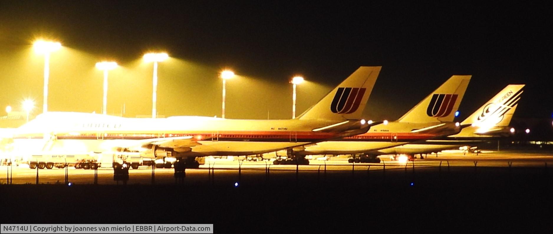 N4714U, 1970 Boeing 747-122 C/N 19876, Brussels fuel stop Gulf War