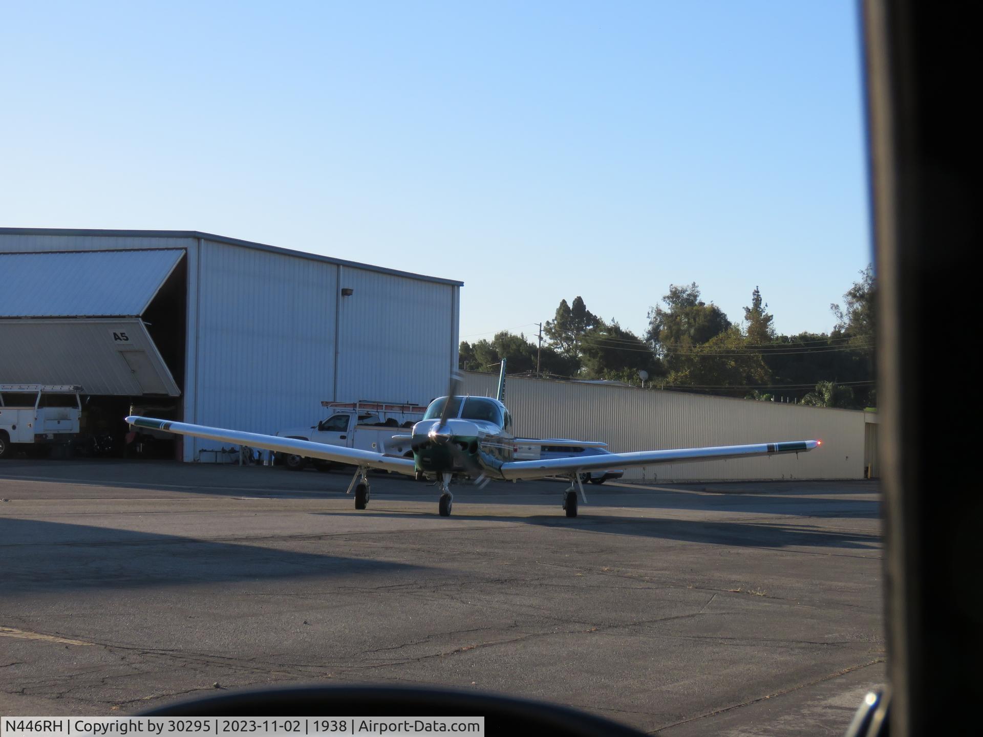 N446RH, 1980 Piper PA-32R-301T Turbo Saratoga C/N 32R-8129025, Going to the taxiway
