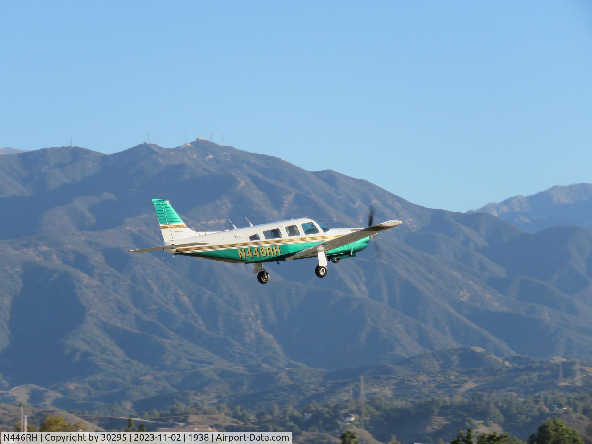 N446RH, 1980 Piper PA-32R-301T Turbo Saratoga C/N 32R-8129025, Climbing out