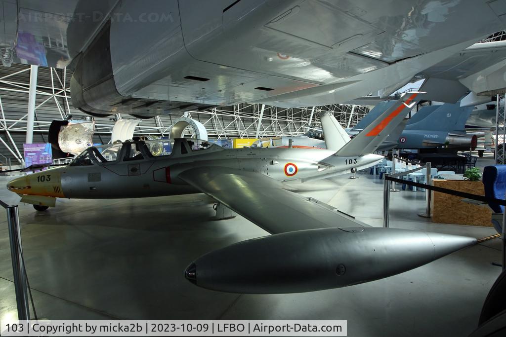 103, Fouga CM-170R Magister C/N 103, Preserved