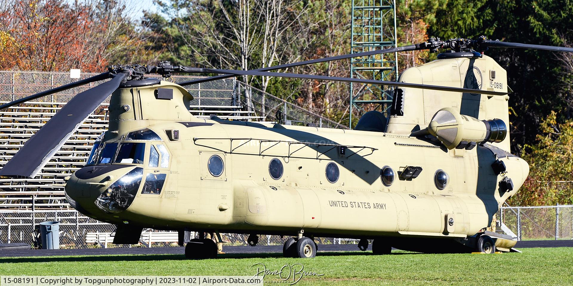15-08191, 2016 Boeing CH-47F C/N m8191, 3-10th AVN stopping in for JR ROTC