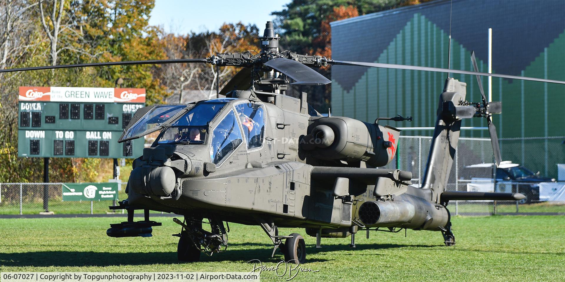 06-07027, 2007 Boeing AH-64D C/N DUS027, Apache on the ground for JR ROTC at local HS