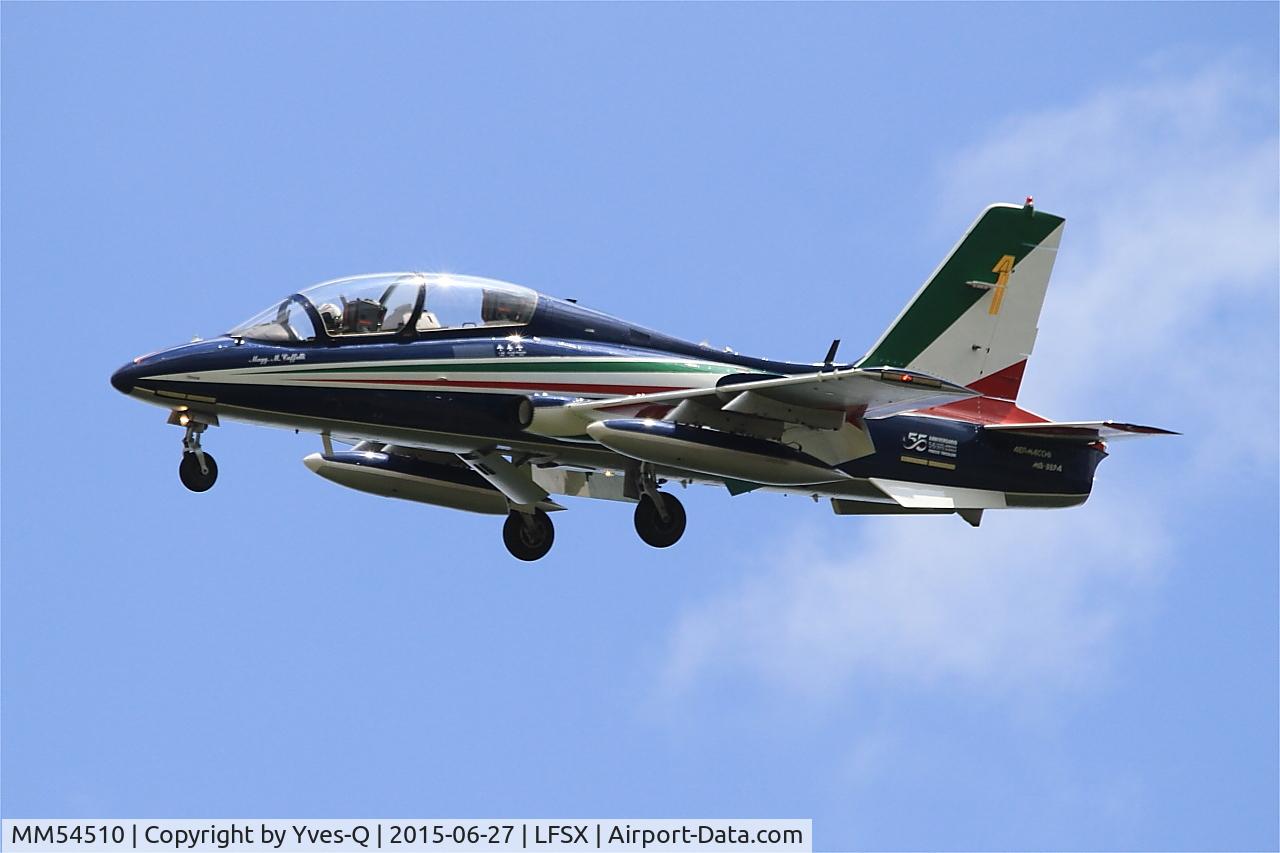 MM54510, Aermacchi MB-339PAN C/N 6726/121/AA058, Aermacchi MB-339PAN, N°1 of Frecce Tricolori Aerobatic Team 2015, Luxeuil-Saint Sauveur Air Base 116 (LFSX)