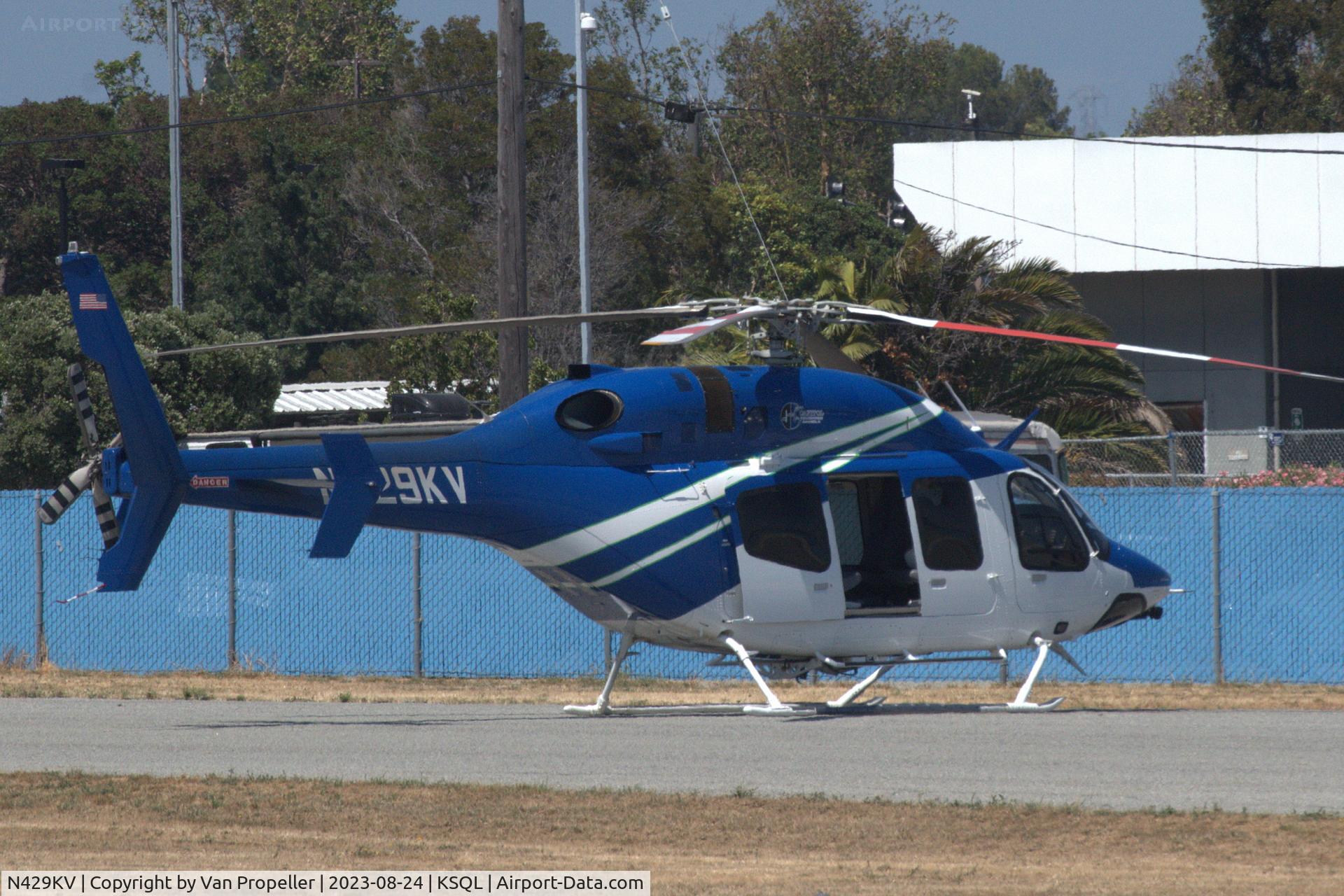 N429KV, 2019 Bell 429 GlobalRanger GlobalRanger C/N 57381, Bell 429 GlobalRanger at San Carlos airport, CA
