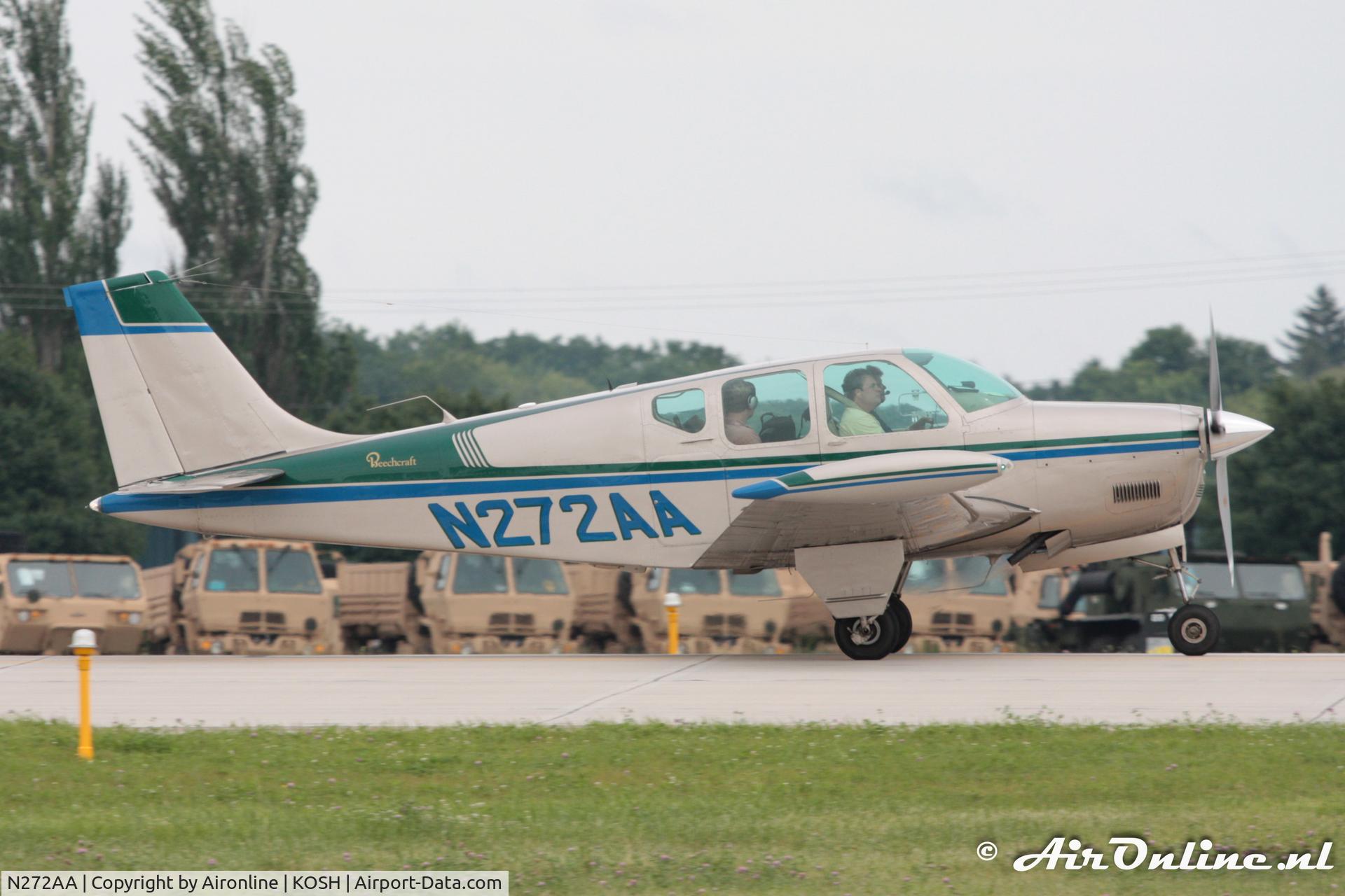 N272AA, 1960 Beech 35-33 Debonair C/N CD-34, EAA Airshow Oshkosh Departure