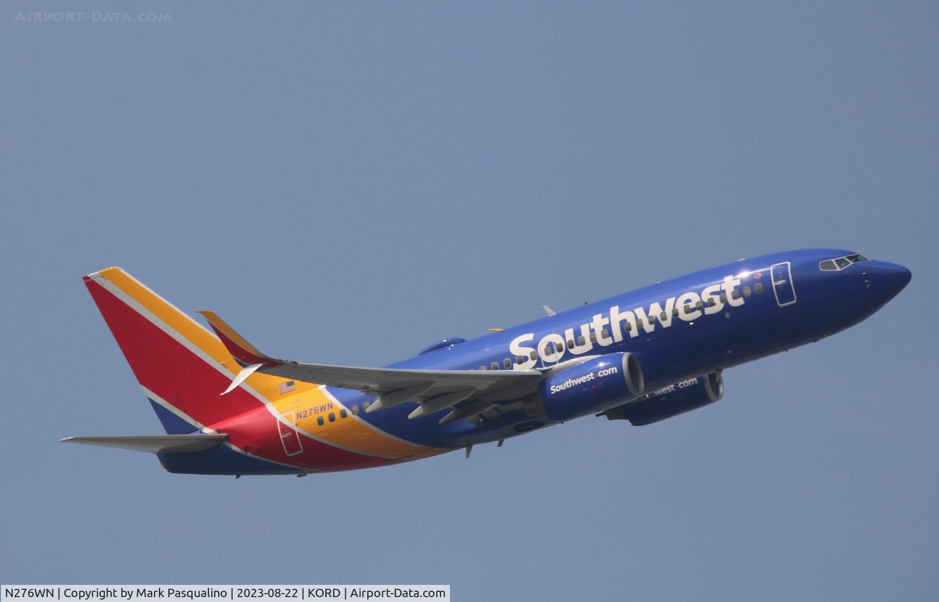 N276WN, 2007 Boeing 737-7H4 C/N 32530, Boeing 737-7H4