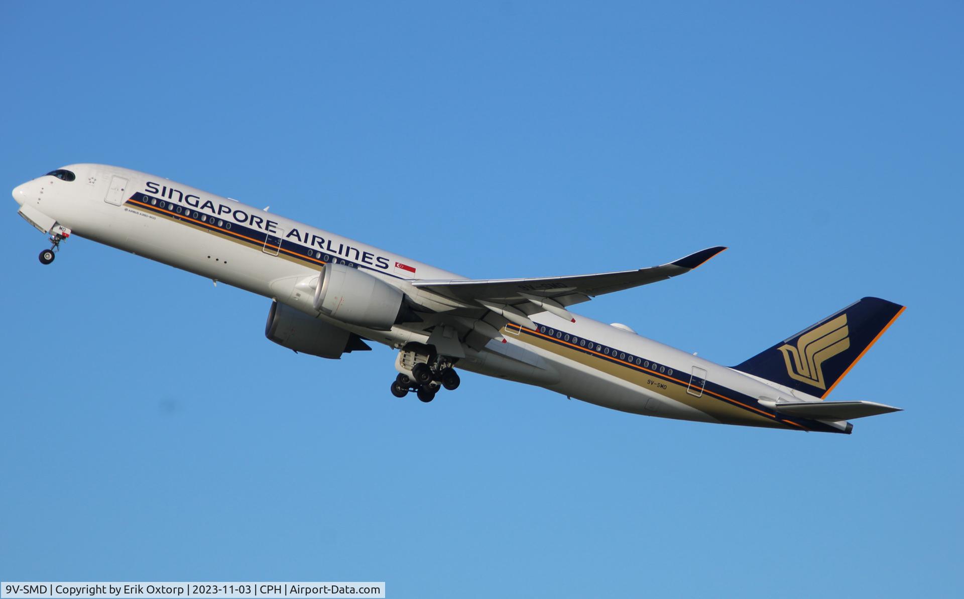 9V-SMD, 2016 Airbus A350-941 C/N 037, 9V-SMD taking off rw 22R