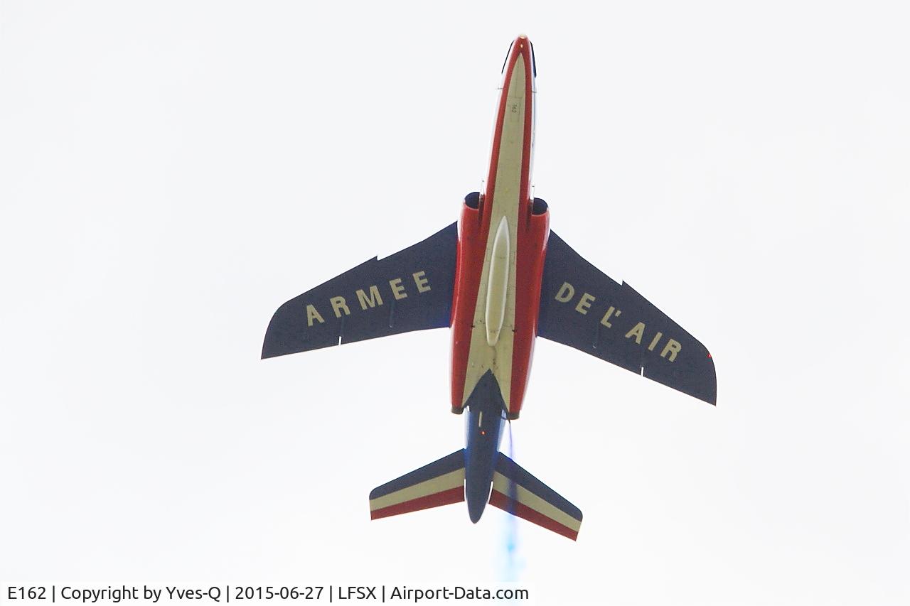 E162, Dassault-Dornier Alpha Jet E C/N E162, Dassault-Dornier Alpha Jet E (F-TERJ), Athos 02 of Patrouille de France 2015, Short approach rwy 29, Luxeuil-St Sauveur Air Base 116 (LFSX)