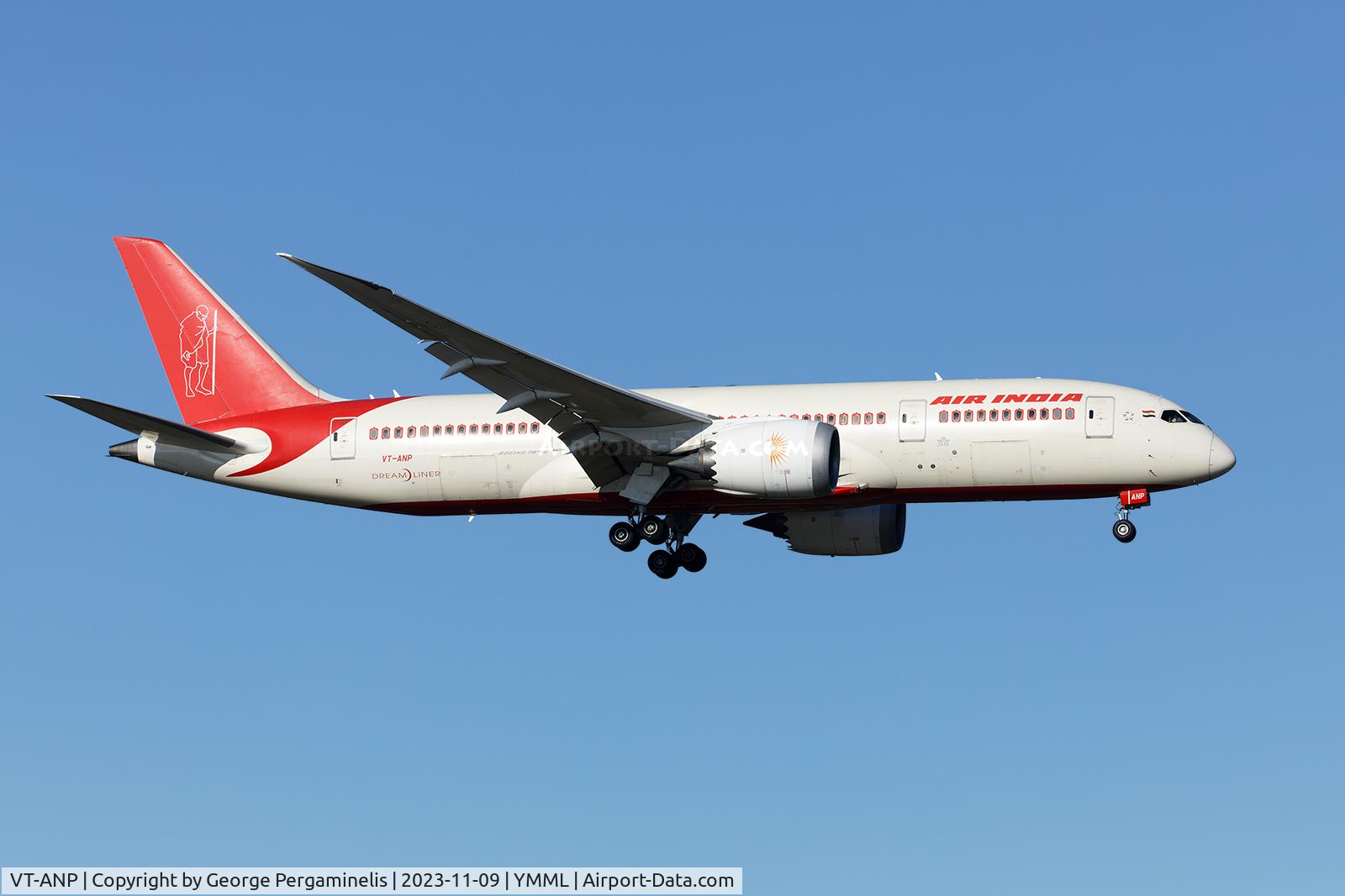 VT-ANP, 2013 Boeing 787-8 Dreamliner C/N 36287, Short final 34.