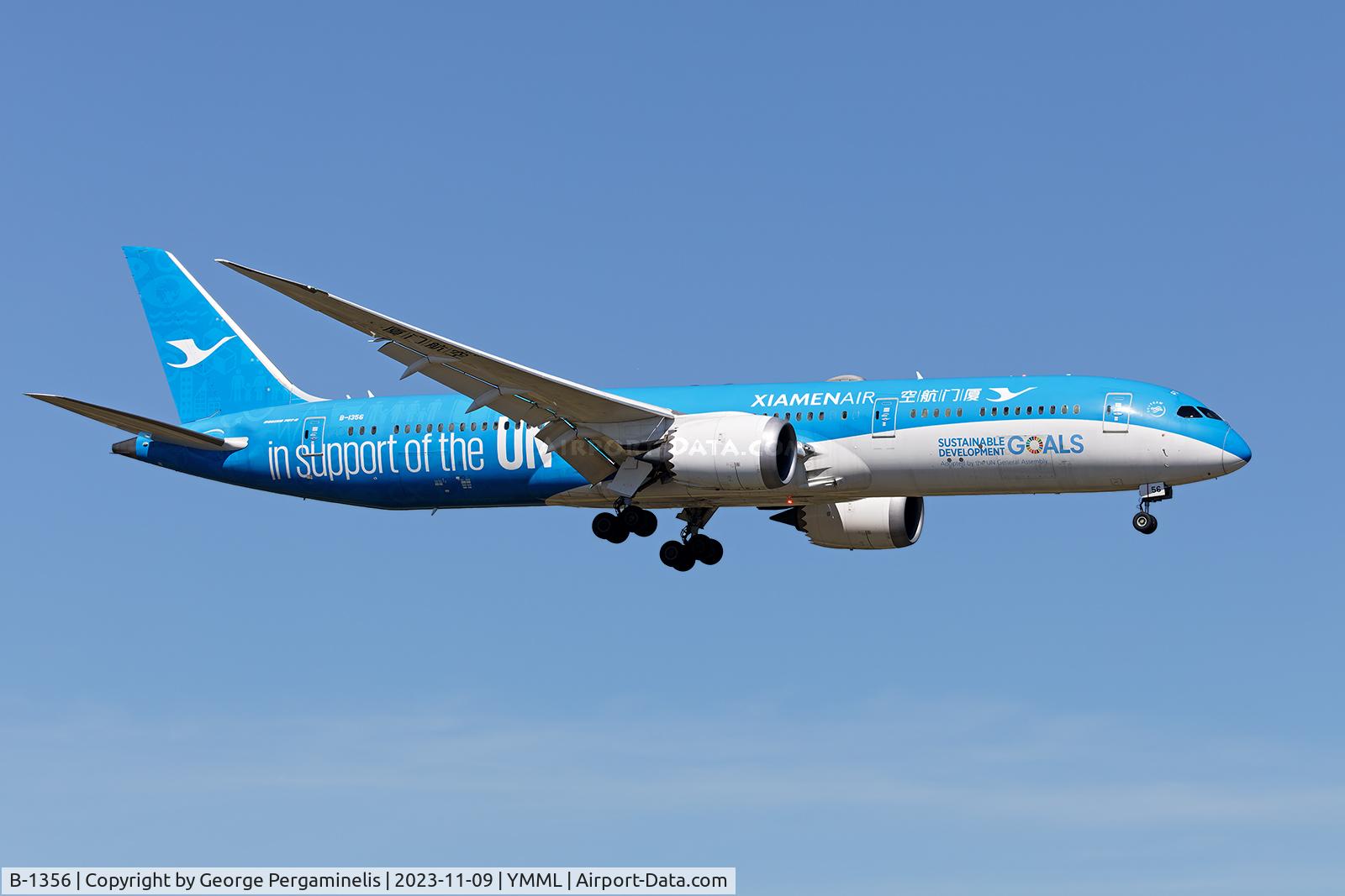 B-1356, 2018 Boeing 787-9 Dreamliner C/N 63323, Short final 34.