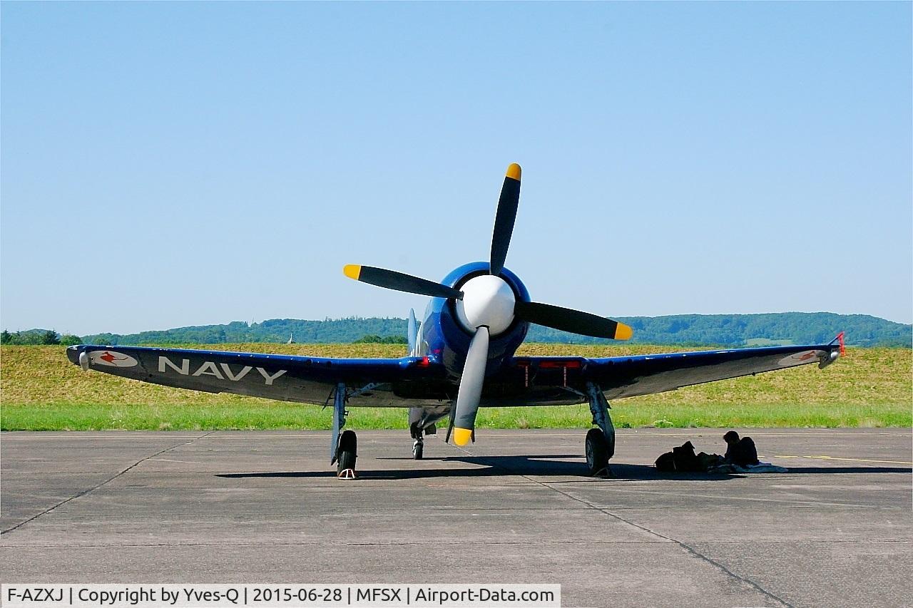 F-AZXJ, 1949 Hawker Sea Fury FB.11 C/N 37733, F-AZXJ - Hawker Sea Fury FB.11, Flight line, Luxeuil-Saint Sauveur Air Base 116 (LFSX)